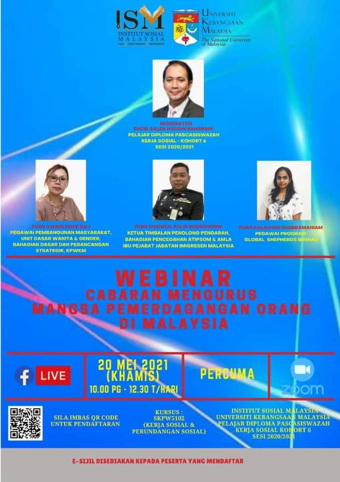 Institut Sosial Malaysia On Twitter Tarikh 20 Mei 2021 Khamis Masa 10 00 Am 12 30 Pm Medium Penstriman Langsung Facebook Institut Sosial Malaysia Myism Hq Sila Imbas Kod Qr Yang Disediakan Untuk