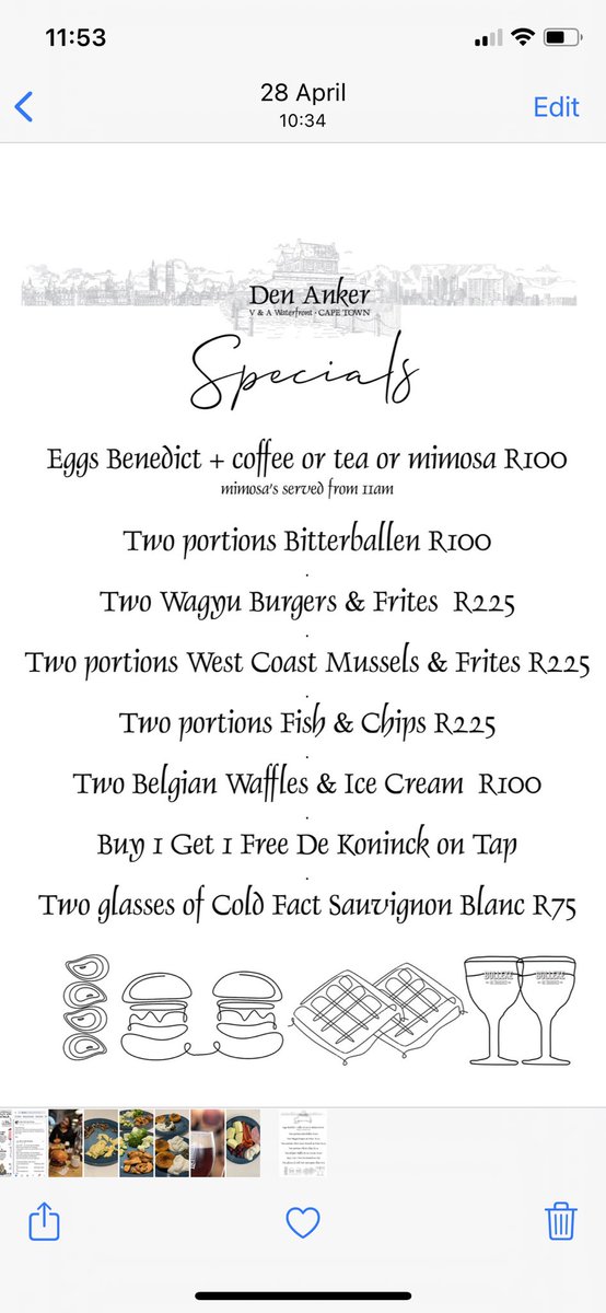 den_anker's tweet photo. All day, everyday! 
#DenAnker #Specials #CapeTownRestaurants https://t.co/aQ014OKDHH