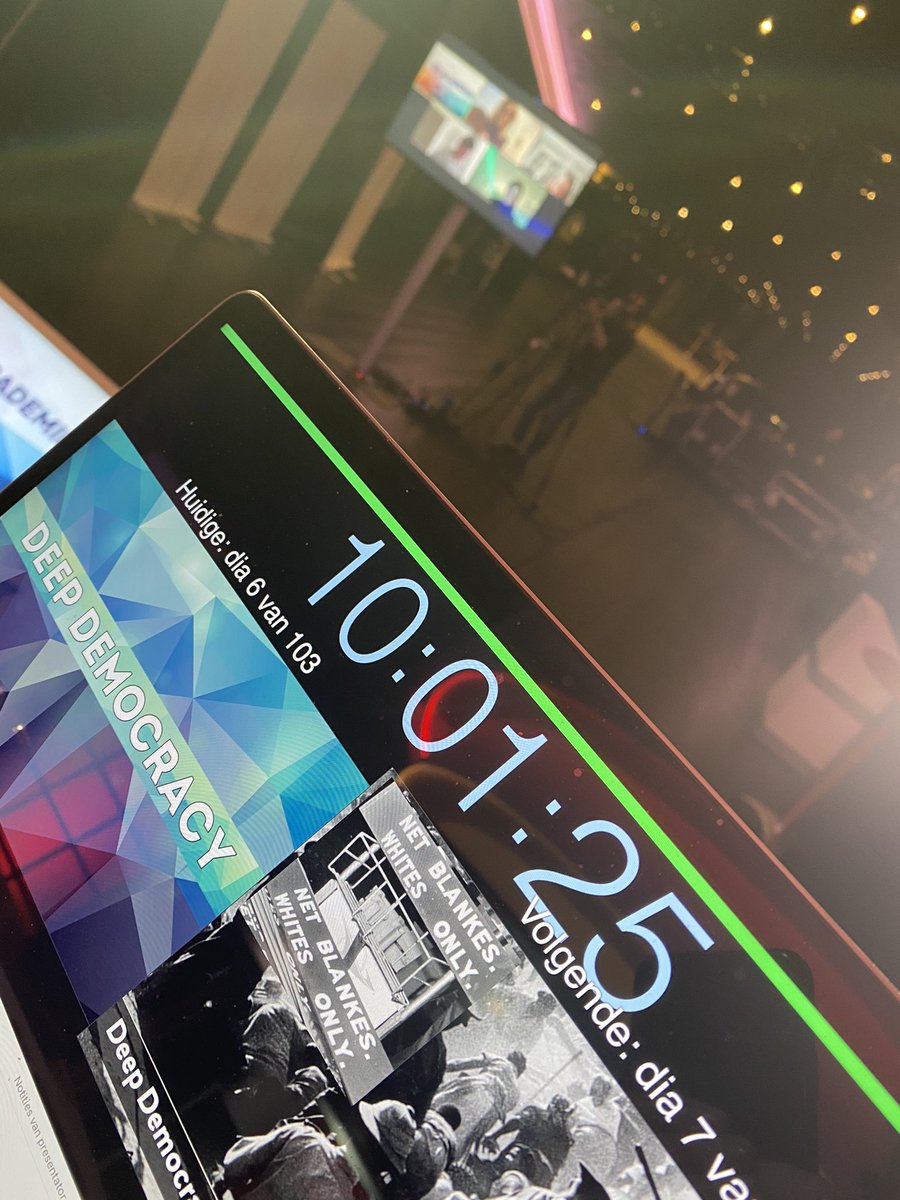 Een hele dag online masterclass #deepdemocracy samen met <a href="/manageracademie/">DE ACADEMIE</a>! Met chats en polletjes en breakouts en woordenwolken en een goed verhaal met de nodige slides natuurlijk.