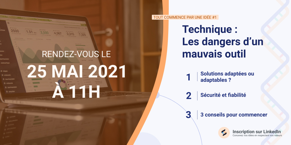 Quels outils utilisez-vous pour vos projets ? Sont-ils fiables ? Durables ?

Retrouvez des conseils clés dans notre prochain webinaire !

📢 Inscrivez-vous pour participer à l'évènement !

Inscription gratuite : bit.ly/3y67QgY

#Webinar #AgenceWeb #Conseil #Sécurité