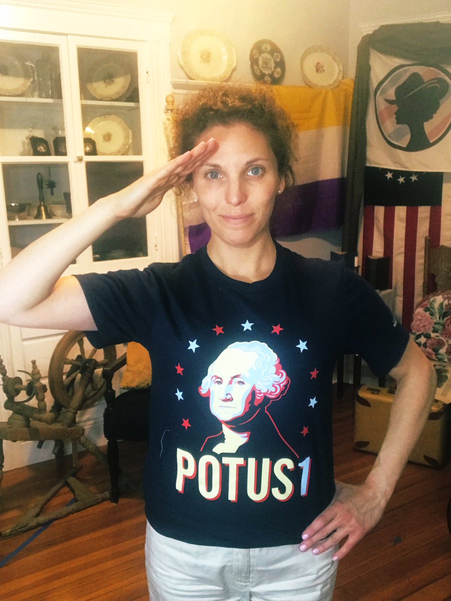 HistoryAtPlay's tweet photo. Rockin My #commanderinchief #potus #potus1 #washington #georgewashington #president #hisexcellency #thegeneral Tx @MountVernon
#revolution #warriorwoman #fightlikeagirl #armygirls #army #continental #deborahsamson #deborahsampson #revolutionary #lovehistory #makehistory https://t.co/CDqSmr8D9P