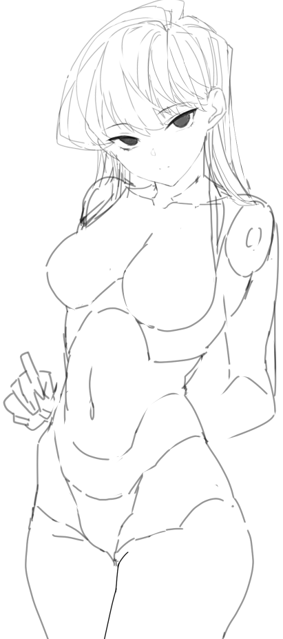 古見さん描いたことなかったので落書きしました。
ボディの表現最近ひどいので練習しないといけませんね。 