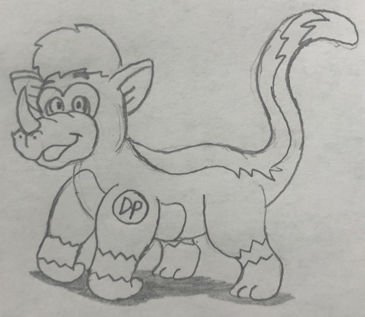 JJSponge120's tweet photo. Commission for @KallytoonsS, featuring a sketch of Rhinokey as a Defier. #Rhinokey #TheWuzzles #Disney #Defier https://t.co/qehZOnsslX