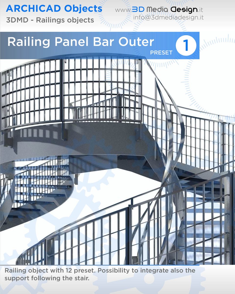 Archicad Railing Objects
3DMediaDesign - Update v.4.6 available

3dmediadesign.it/objects.html

#Archicad #Railing #Graphisoft #BIM #Buildinginformationmodeling #BIMX #ArchicadUser #archicadrender #Buildinginformationmodeling #archicaddesign #Archicad24 #OpenBIM #BIMcloud