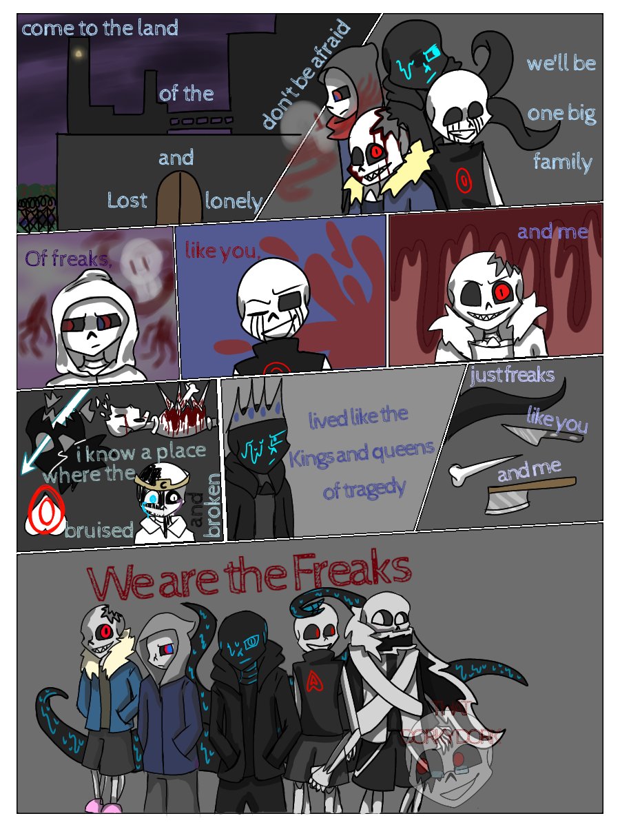 Lore14259750's tweet photo. Anther song comic I did a while ago
Freaks by Jordan Clarke
#nightmaresans #dustsans #crosssans #horrorsans #killersans #killerissexy #nightmarescastle #utmv #evilcrew #nmsgang https://t.co/uYxbi5JRQR