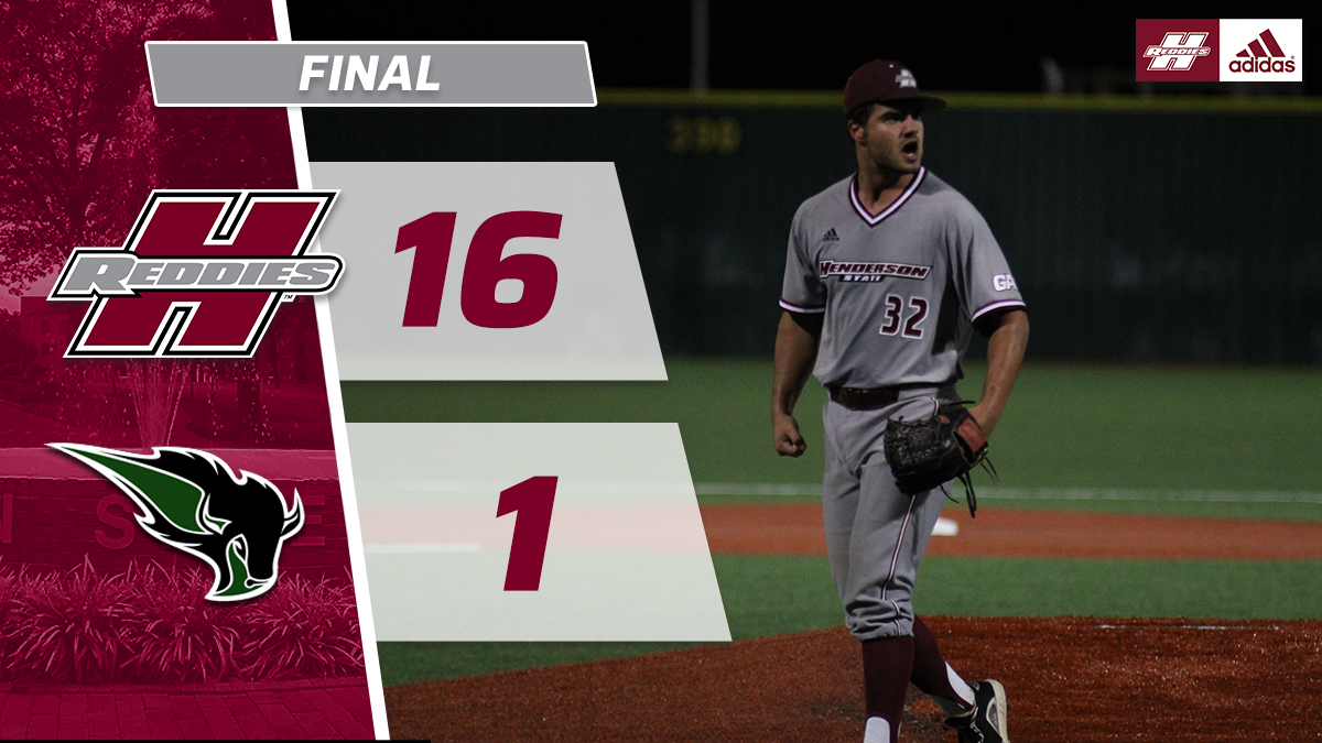 WE'RE HEADED TO THE SHIP!

The Reddies erupt for 17 hits, 16 runs and one MASSIVE semifinal victory at the Clyde!

Tomorrow's GAC Championship game against ATU is set to begin at 2 p.m. here in Arkadelphia!

One more, boys!

#NoMereBeast
