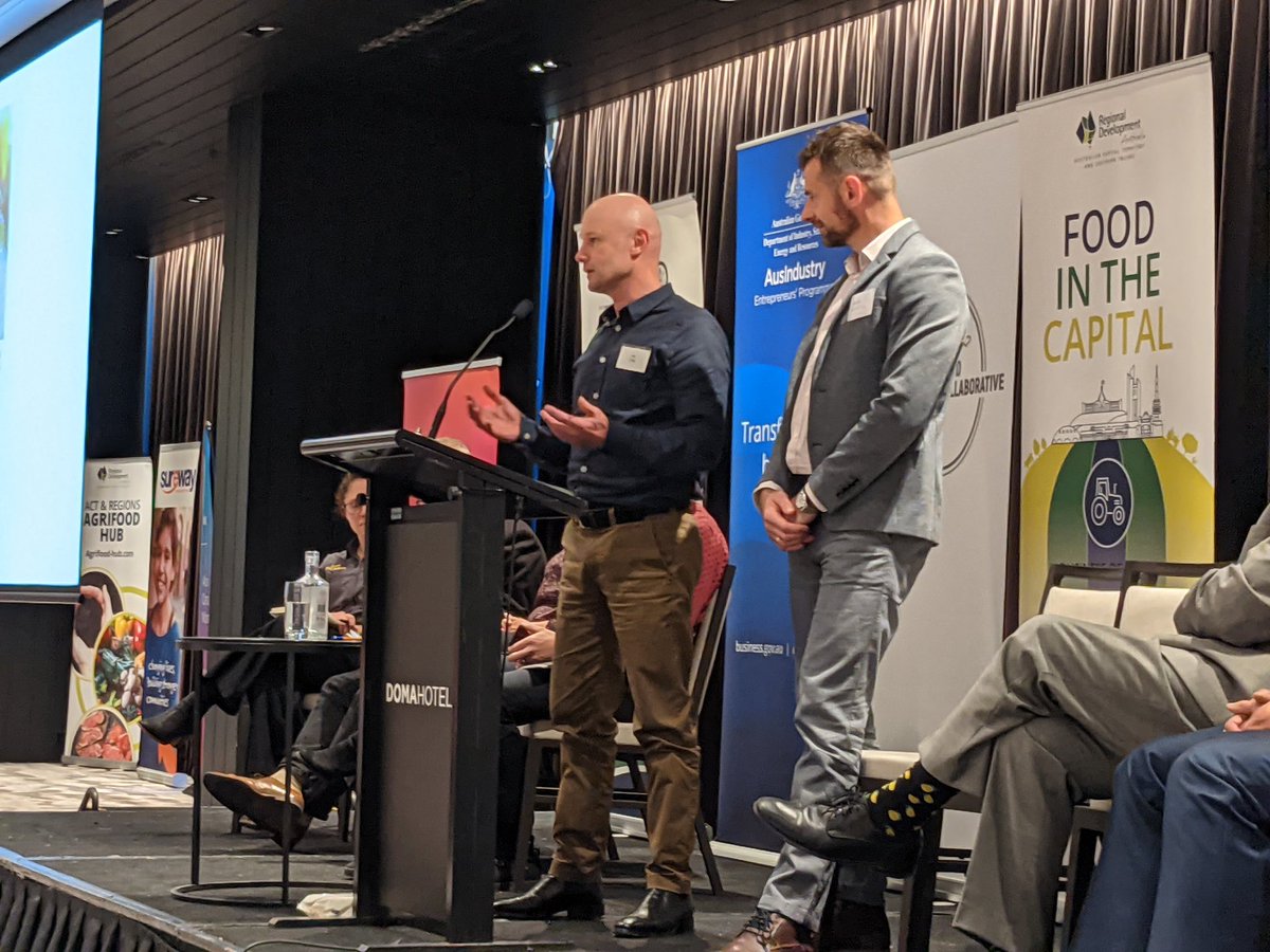 Rob Collier from @Riverina_Fresh and Sasa Sestic from @ONACoffee share their collaborative journey to create amazing coffee experiences. #foodinthecapital