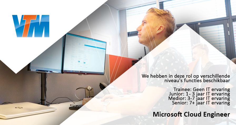 Bekijk #vacature Microsoft Cloud Engineer <a href="/VTMgroep/">VTM - ICT, Telecom, IoT</a> in Maasdijk op Westlandwerk.nl via bit.ly/3w2eIKh