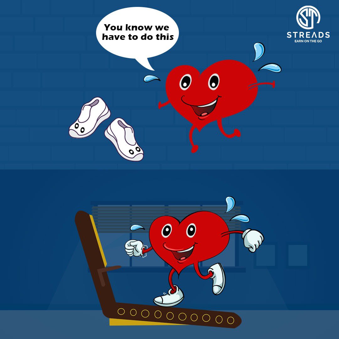 FitStreads's tweet photo. FEEL GOOD: SAVE YOUR HEART THROUGH EXERCISE

.
.
#streads #exercise #healthyheart #fitnesschallenge #stepchallange #walkingchallenge #walkathome  #walkandearn #freerewards #freegift #walking #running #jogging #stayfit  #fitnessmotivation #fitindia https://t.co/IpSmm8ePJH