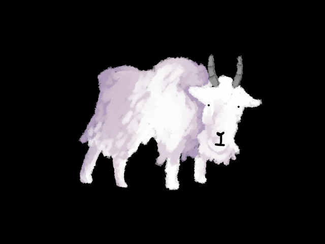 Skeletondoggy's tweet photo. I love that mountain goats look Like That https://t.co/McfqkisqWJ