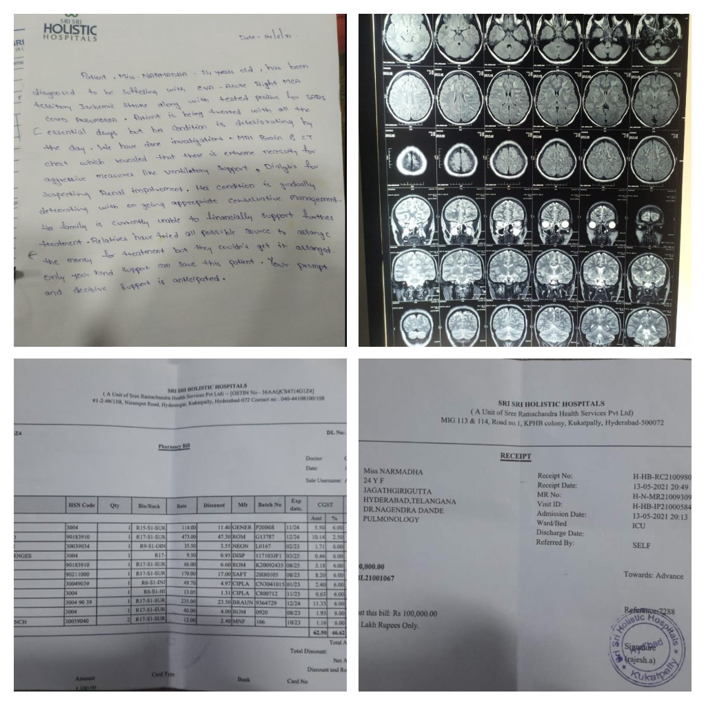 BJP4Choutakur's tweet photo. Kindly help my frd who hit with brain stroke,when she is suffering with covid.
Due to financial issues she is unable to get required treatment.
Hope you took up this case and  assist the required help  
https://t.co/0BhIsT2s8M: 7330041225 https://t.co/9qy1SS7kTK