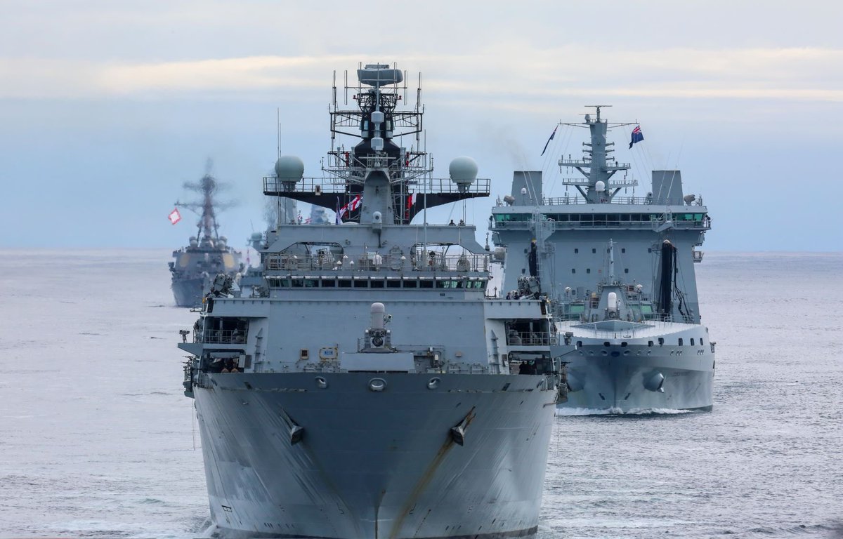 Meanwhile, a @RoyalNavy Littoral Response Group & Carrier Strike Group at sea simultaneously underscores the UK’s substantial & enduring commitment to the Euro-Atlantic security. #CarrierStrike #UKResponseGroup