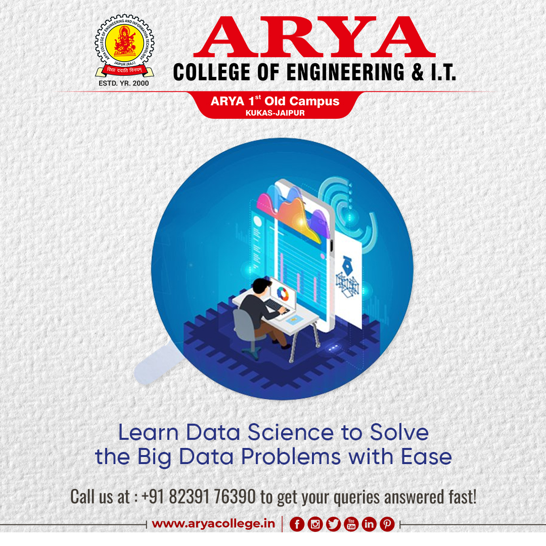 aryacolleges's tweet photo. #DataScience is a multidisciplinary field that combines scientific inference and mathematical algorithms. #AryaCollege of Engineering and IT, introduces CSE - data science. 

#scientificinference #mathematicalalgorithms #engineering https://t.co/NNcF3ltt1Y