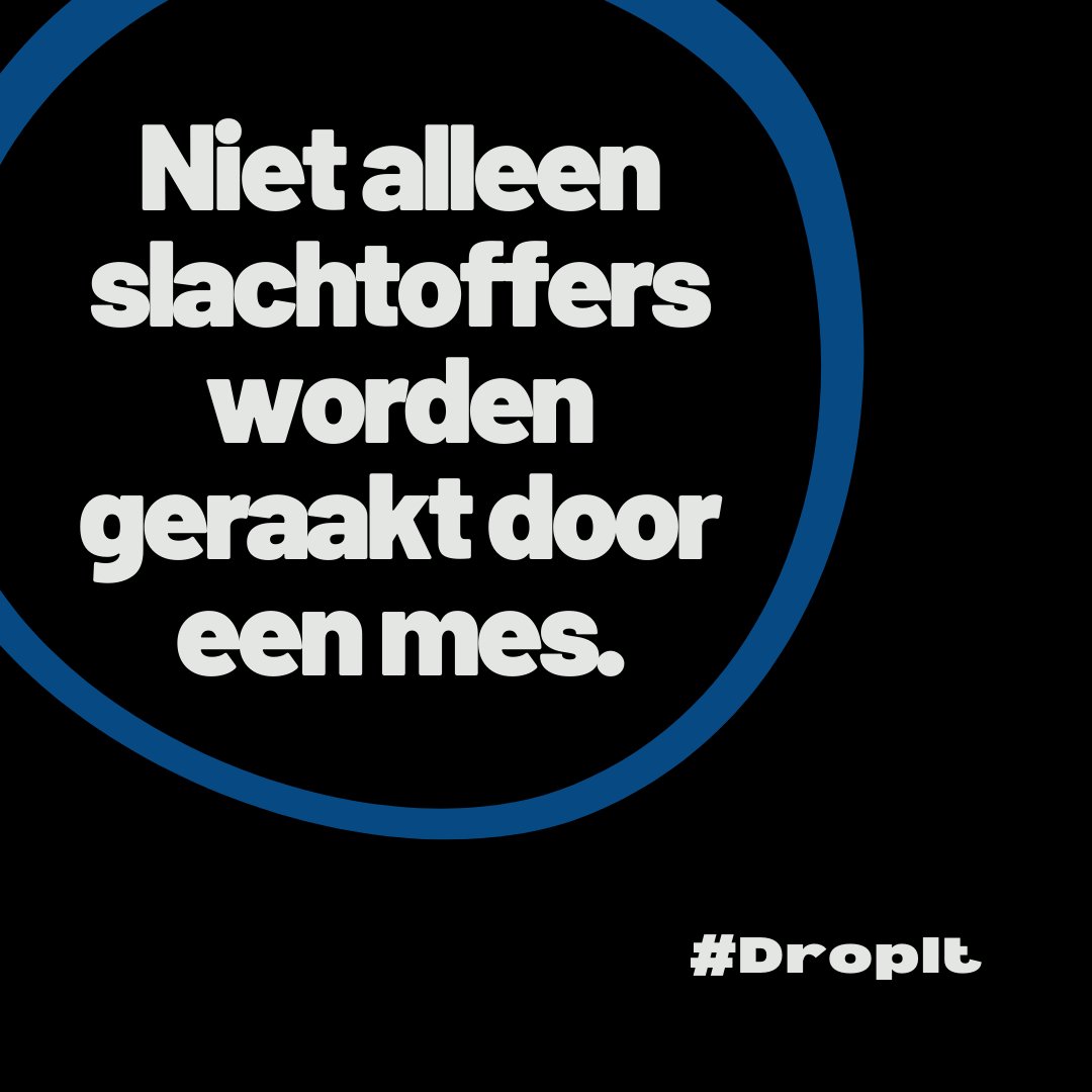 Van maandag 17 mei t/m zaterdag 22 mei organiseren wij een wapeninleveractie #DropIt. Tijdens deze actie lever je ongestraft steek-, slag- of stootwapens in bij de politie.