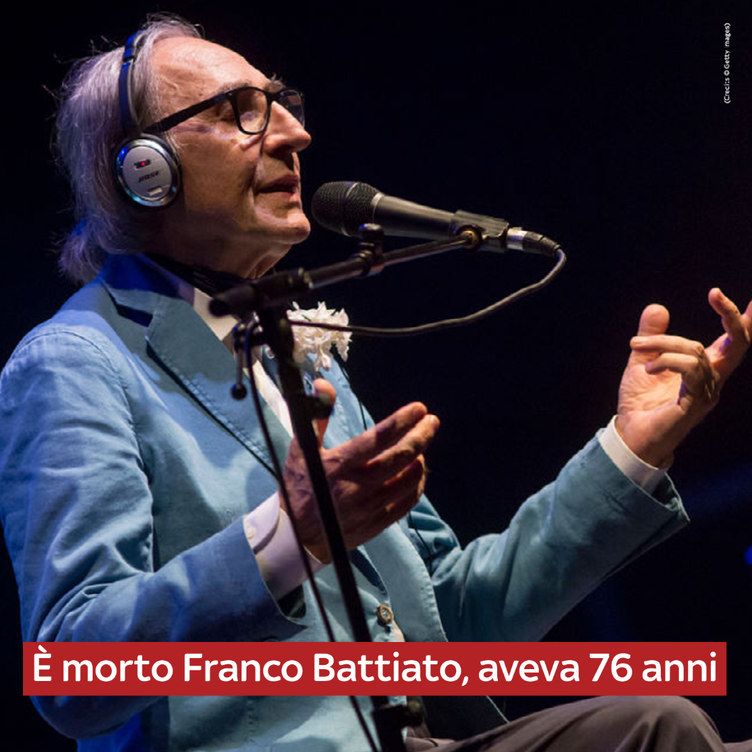 SkyTG24's tweet photo. È morto Franco #Battiato, il cantautore siciliano aveva 76 anni: https://t.co/4xbMfArhhP https://t.co/kJiO0B971T