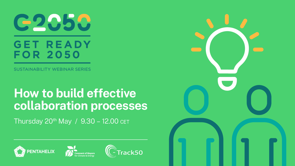 ⚠️Last day to register to the 1st session of #GETREADYFOR2050, a dynamic webinar mixing inspiring presentations &amp; interactive group sessions to improve collaboration processes on #Energy and #Climate planning 🌱
📅 This Thursday from 9:30 to 12:00 CEST
👉 bit.ly/GRF20501