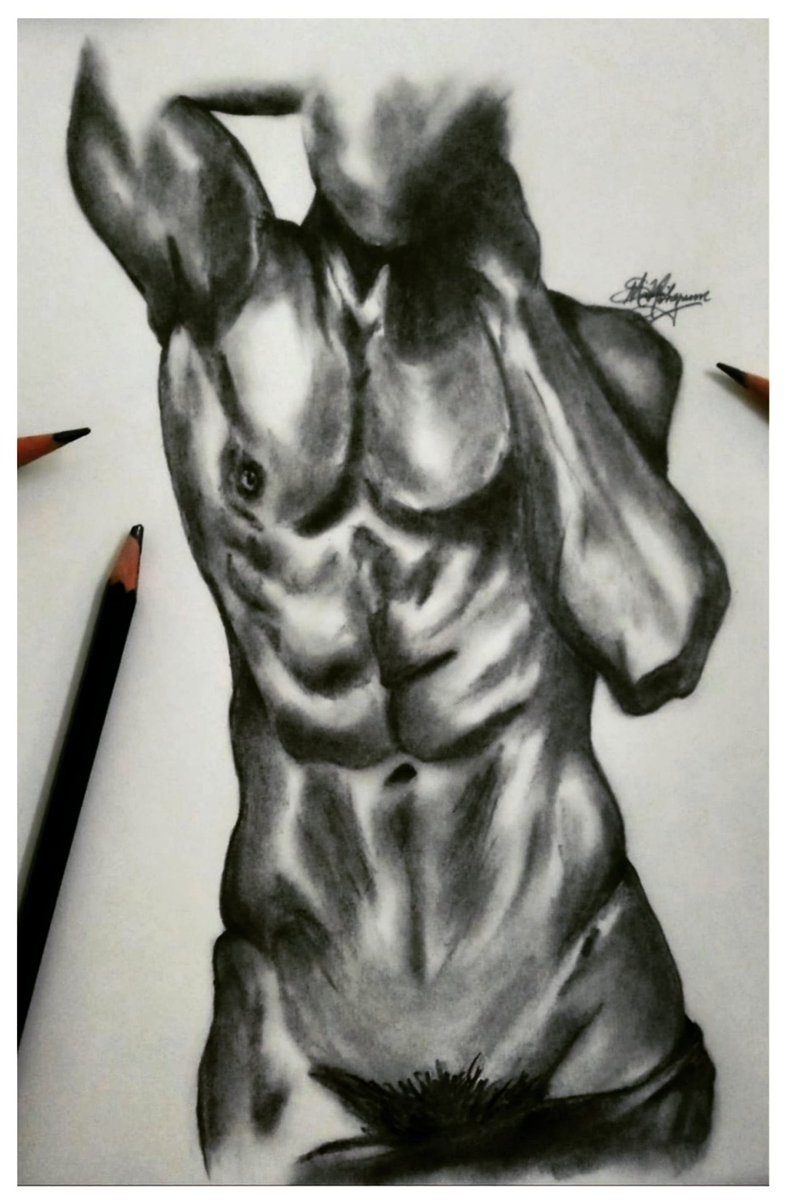 smlnongrum's tweet photo. "Mist"
by Dr Saahil Manna L Nongrum 
28cms × 20cms
Graphite Pencil on 80 GSM paper 

#malefiguredrawing #malefigureart #malefigure #male #hunk #hunkart #muscle #muscleart #pencilartwork https://t.co/lwxI1BNrYE