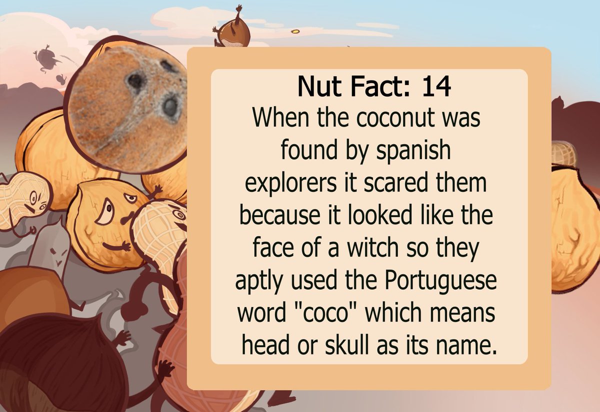 Ti_TymeGames's tweet photo. don't be be-witched or else you'll go coco-nuts!
<><>
#nutfact #nut #indiedev #Facts #fact #coconut #coco https://t.co/1jhOJ288oD