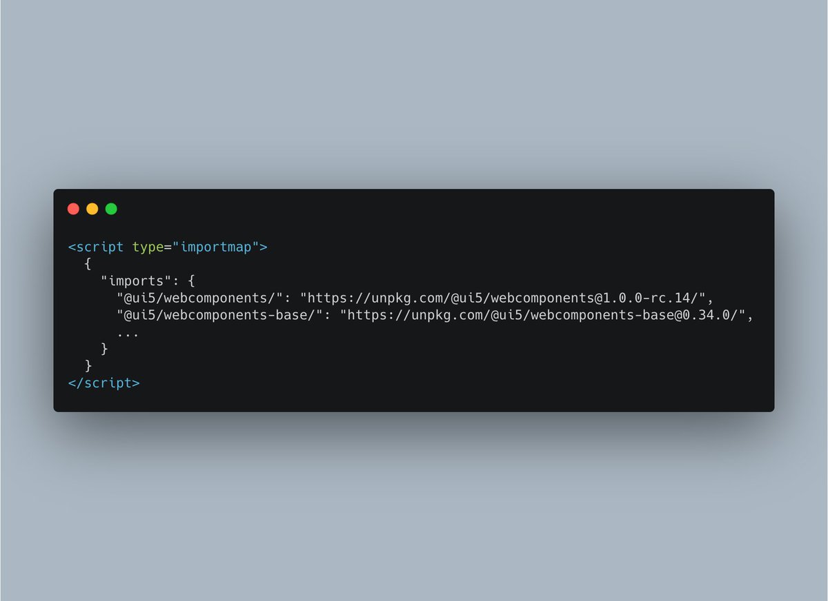 If you ever wanted to give #ui5webcomponents a try with just a text editor, now you can thanks to import maps (Chrome only at the moment).

Perfect for a quick demo, sample or a bug report. Check it out 👇

codesandbox.io/s/ui5-web-comp…