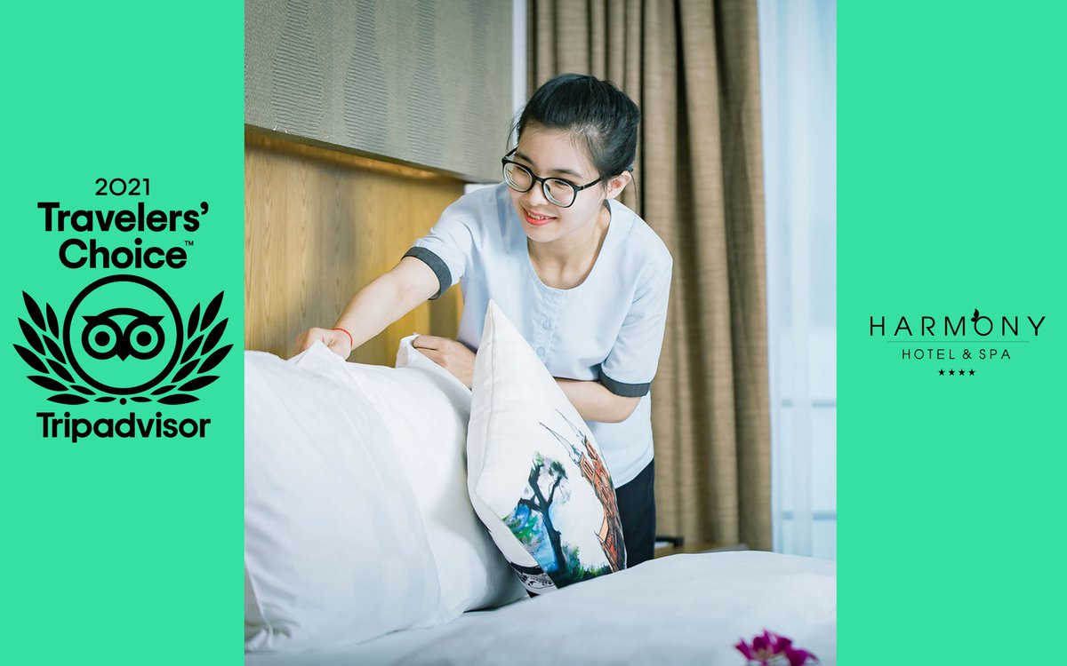 harmonysaigon's tweet photo. In the midst of pandemic with of lots of difficulties. We are honored to share that Harmony Saigon Hotel &amp; Spa has been recognized as a 2021 Travelers’ Choice award-winner for 2021! 
We would like send special thanks to Guests, partners... who always beside and support us. https://t.co/xKTLaUbc2n