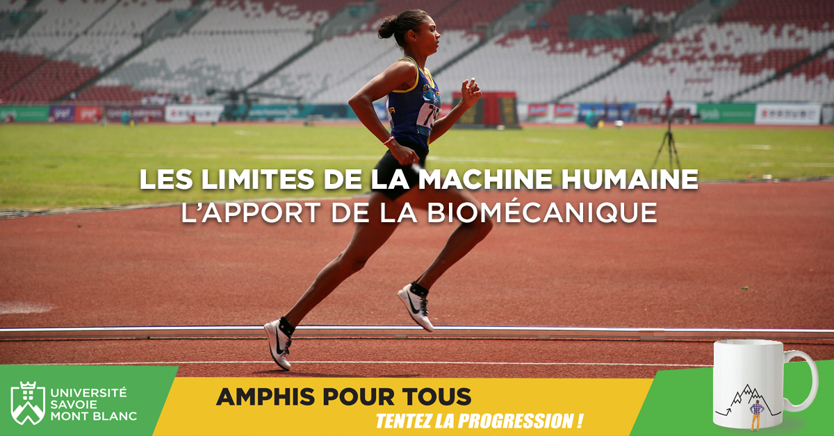 Qu’est-ce qui fait qu’Usain Bolt court si vite ? Éléments de réponse ce soir à 18h en direct avec la webconférence "Les limites de la machine humaine : l'apport de la biomécanique", présentée par <a href="/PierreSamozino/">Pierre Samozino</a>, chercheur au <a href="/LIBM_lab/">LIBM</a>. 
bit.ly/WebConfBiomeca…