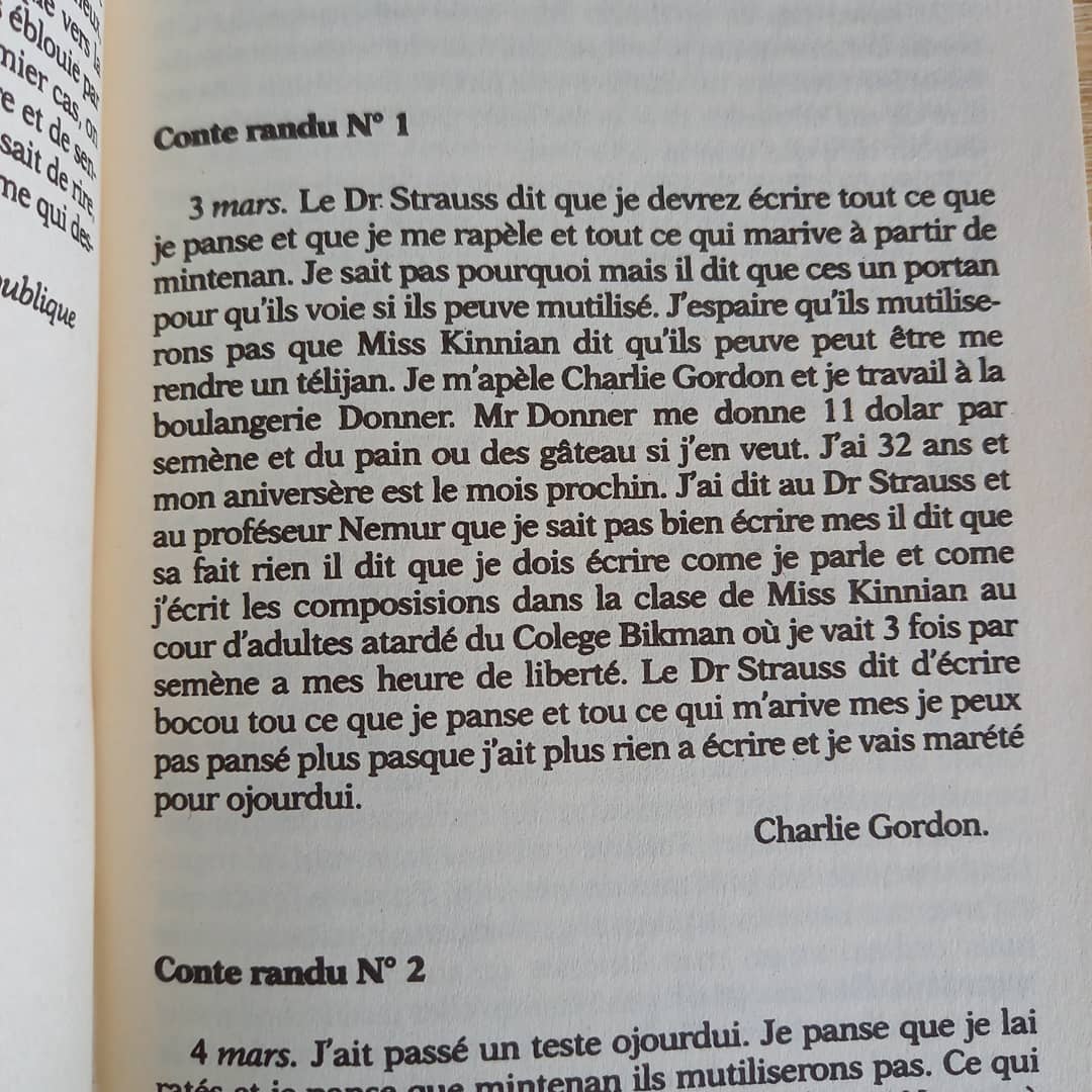 ViviTagada's tweet photo. Lecture terminée ! 📚
Daniel Keyes, "Des fleurs pour Algernon" 
https://t.co/N4R5MZpQ8n
Qu'advient-il de nous lorsque d'innocence nous passons à la pleine conscience, que nous accédons à la connaissance, puis que nous perdons cette connaissance en toute conscience ?
A lire !! 
❤ https://t.co/EYvzRRpdF7
