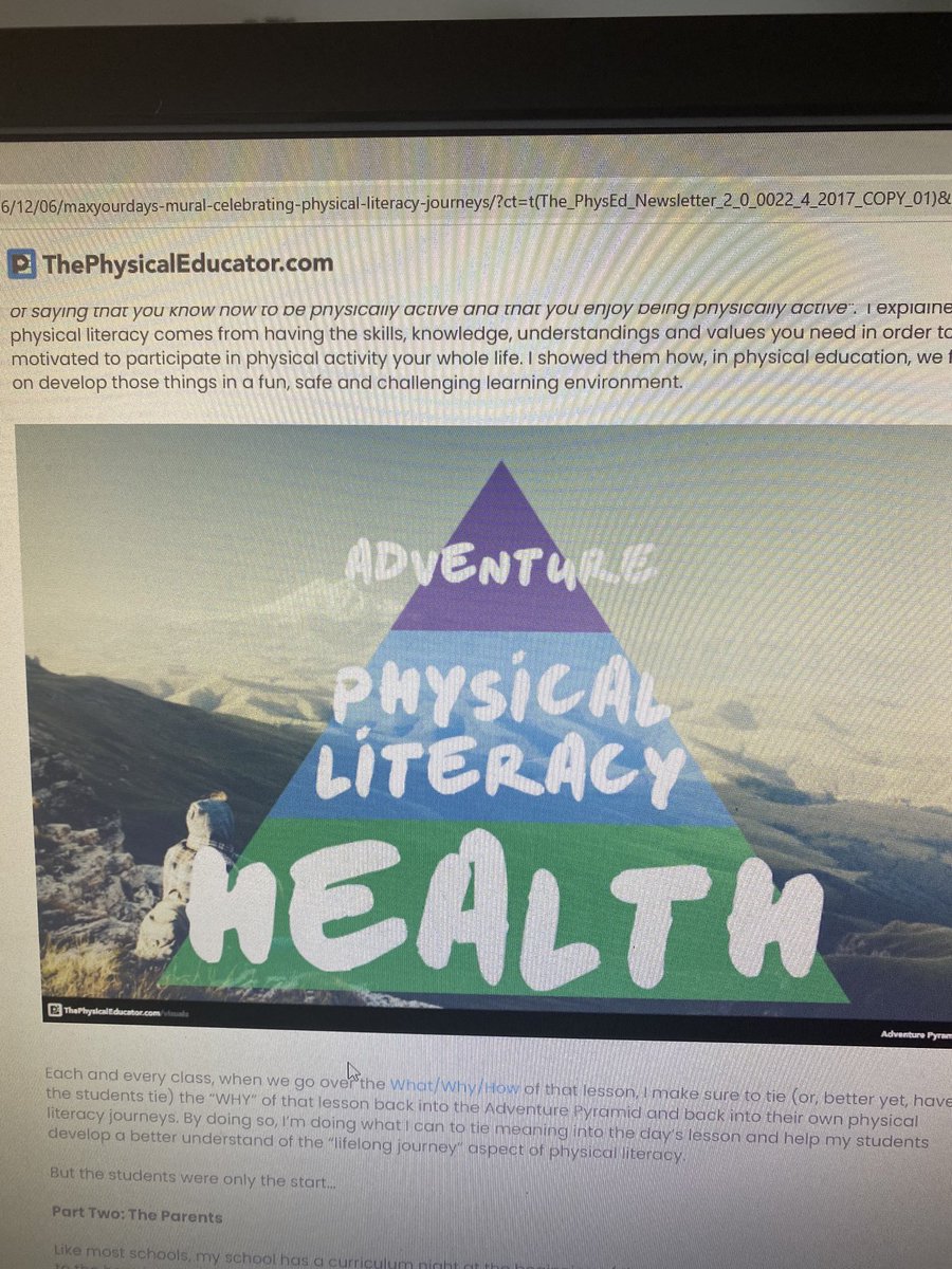 JeffVanWely's tweet photo. @PHECanada @opheacanada @CIRAOntario @pecentral @SPARKPhysEd @SHAPE_America @GopherSport @SportForLife_ @phys_educator Joey shares a great idea to reflect upon your physical literacy. #physed #maxyourdays https://t.co/1eOQVuOT85
