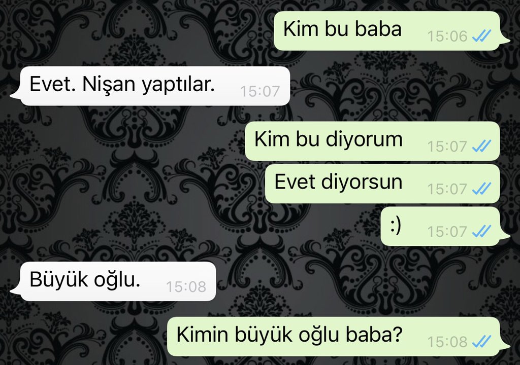 babamla müthiş iletişemiyoruz