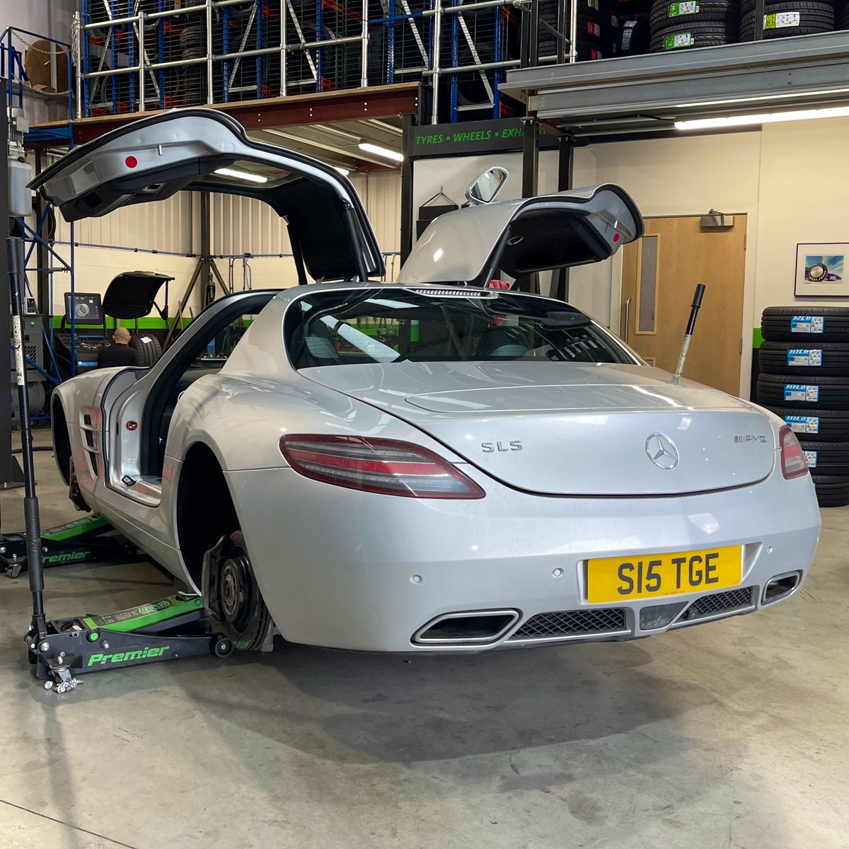 TGE_LDNM's tweet photo. SLS being prepped &amp; pampered for a huge brand campaign dropping very soon... 🤫  #TGETV https://t.co/G5Jz4WyxC8