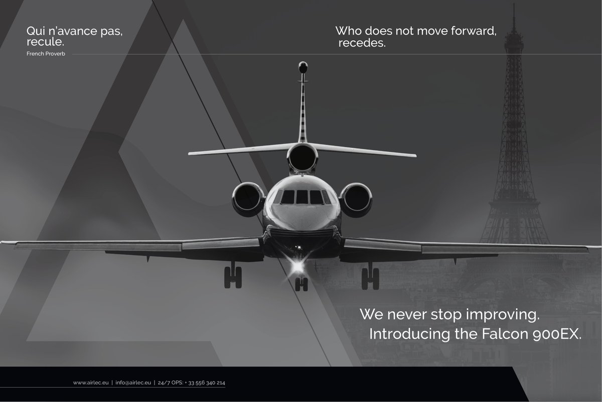 Bigger. Faster. Further.
Global Reach &amp; proven Medical Excellence. Airlec introduces the #Falcon900EX
#MedEvac #AirAmbulance