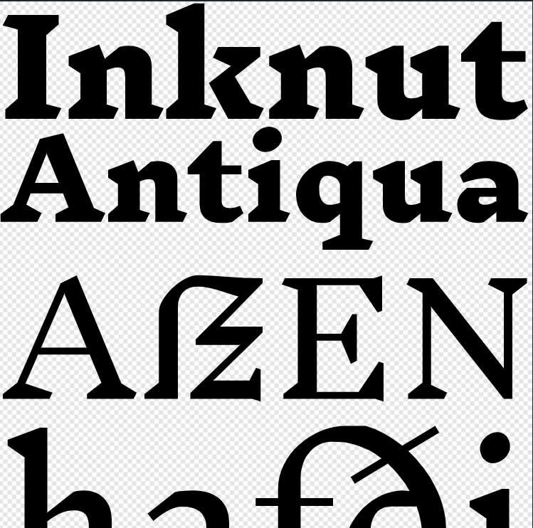 Inknut Antiqua https://github.com/clauseggers/Inknut-Antiqua