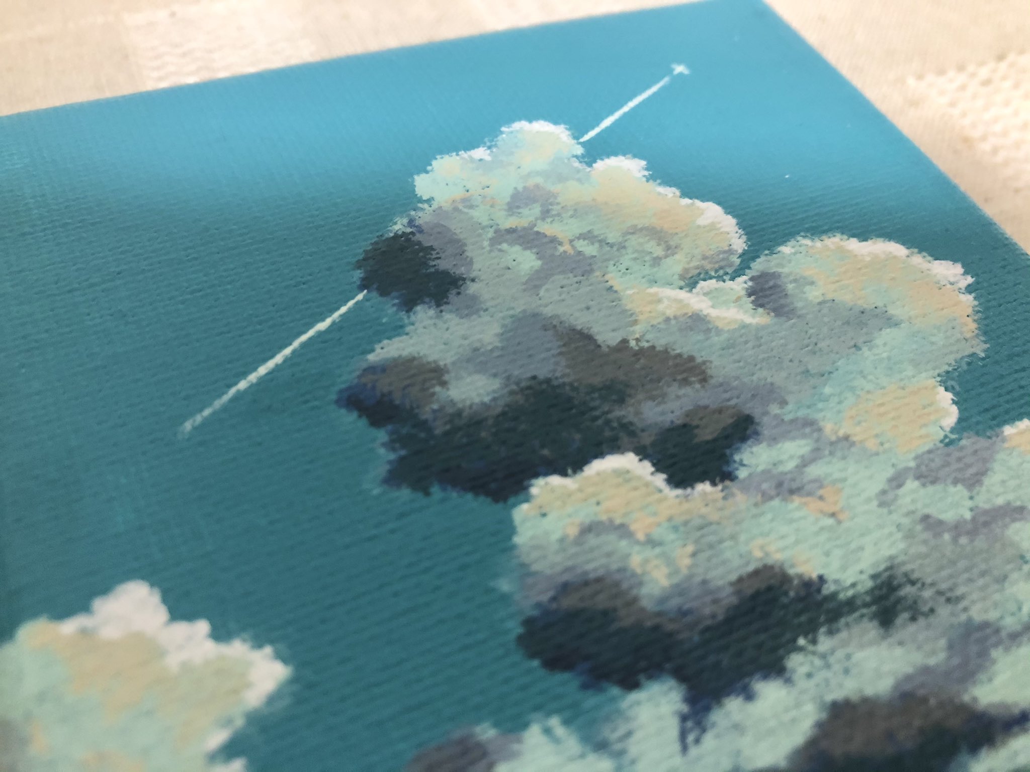 あゆみ太郎 入道雲と飛行機雲 イラスト 絵描きさんと繫がりたい T Co Cc13rvog8m Twitter