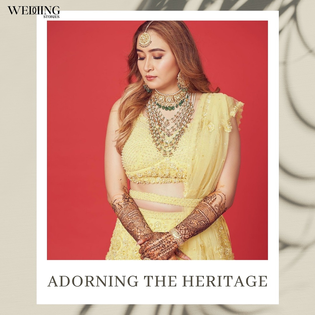 Dear brides, adorn yourself with heritage jewellery this wedding season and go for pastel choices it being summer! 
.
.
#wedding #weddingfashion #weddingcouture #weddingjewellery #bridal #bridaljewellery #jewellery #bridalornaments #heritagejewellery #jwalagutta #weddingmagazine