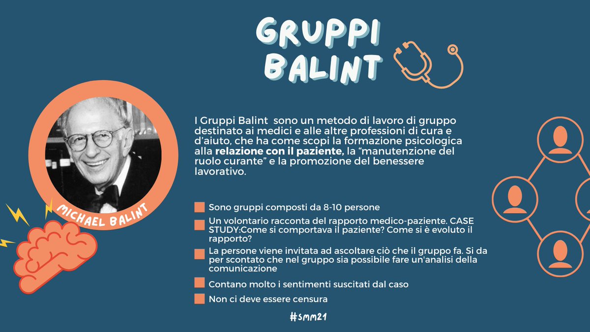 alfano_isabel's tweet photo. Oggi con Giuliano Castigliego parliamo del rapporto con l'online durante la pandemia. Partiamo da una spiegazione dei gruppi Balint #smm21 https://t.co/2rKwb2o7hD