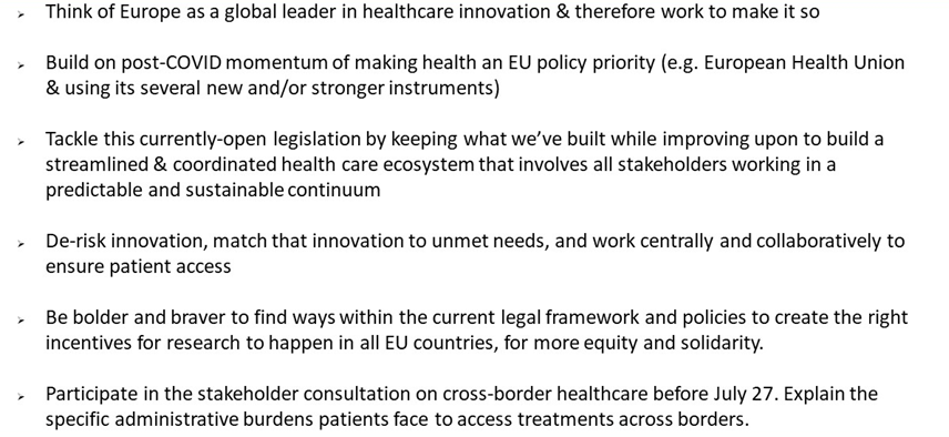 The key takeaways from the @EuropaBio #PatientsBioForum as collected by @VioletaGeor 👇
#EUHealthUnion #ERNs #Patients #Access2Medicines #Innovation #UnmetNeed