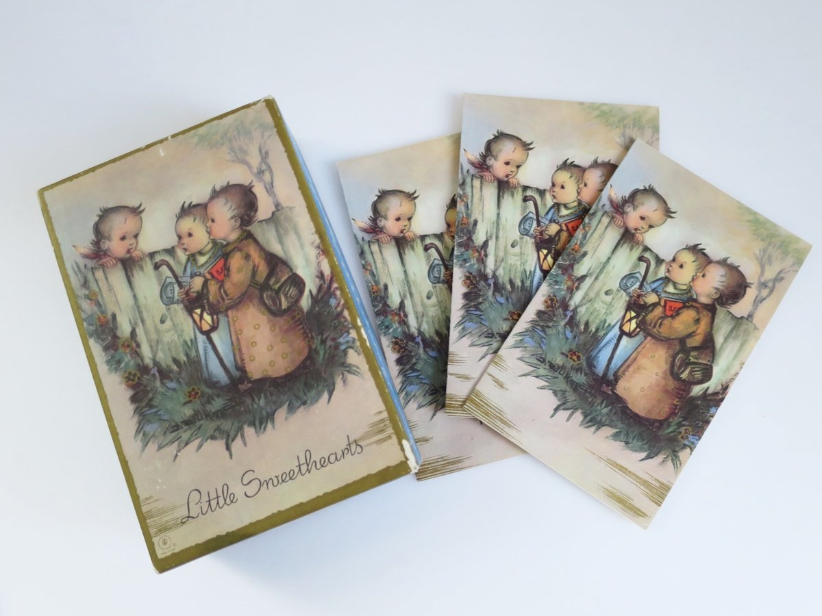swirlingO11's tweet photo. Vintage Little Sweethearts Greeting Cards in Original Box w Envelopes by Artist J Bukac https://t.co/fMvBS9HWM6 #TMTinsta #TMTrtwt #Eteamunity https://t.co/Cj0R0Q1muB