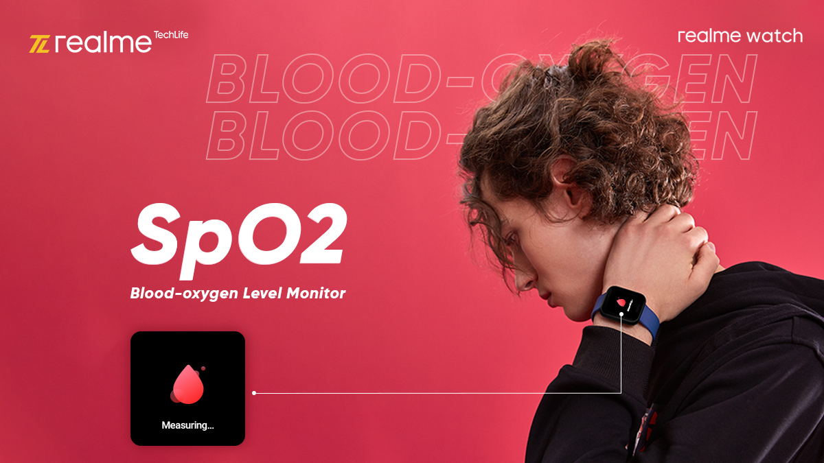 realmenarzoIN's tweet photo. Stay alert with the SpO2 Monitor on the most functional smartwatch in its segment.
It's #TimeToBeSmarter with the #realmeWatch.
Know more: https://t.co/1QAGvIBwCc https://t.co/LZytqGvc2V