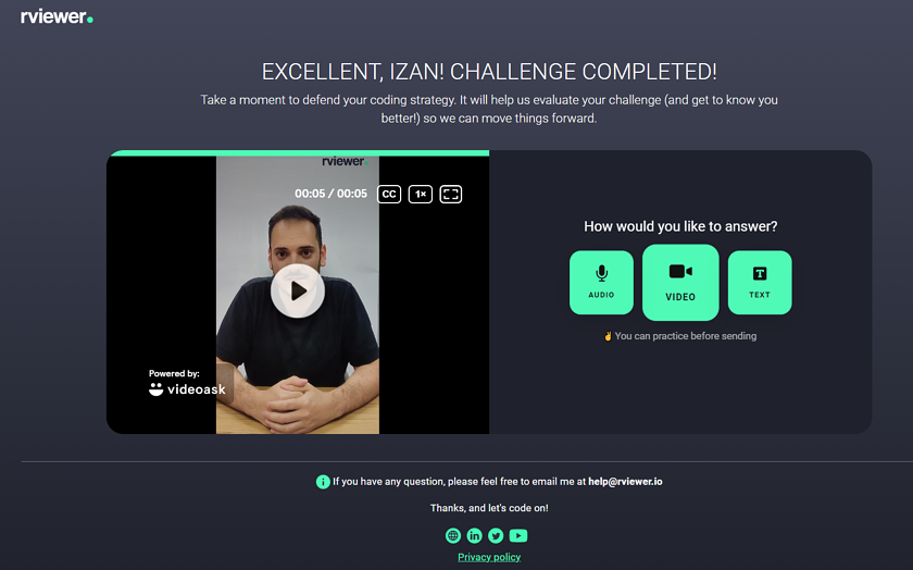 Guess who has a #release to announce? Yass 💣

We have some news to tell you about our platform! We keep working to improve the candidate experience and that's why we've created something completely new 😏

Read it here 👉 bit.ly/33SsDqd

#wereviewyouhire #coding #dev