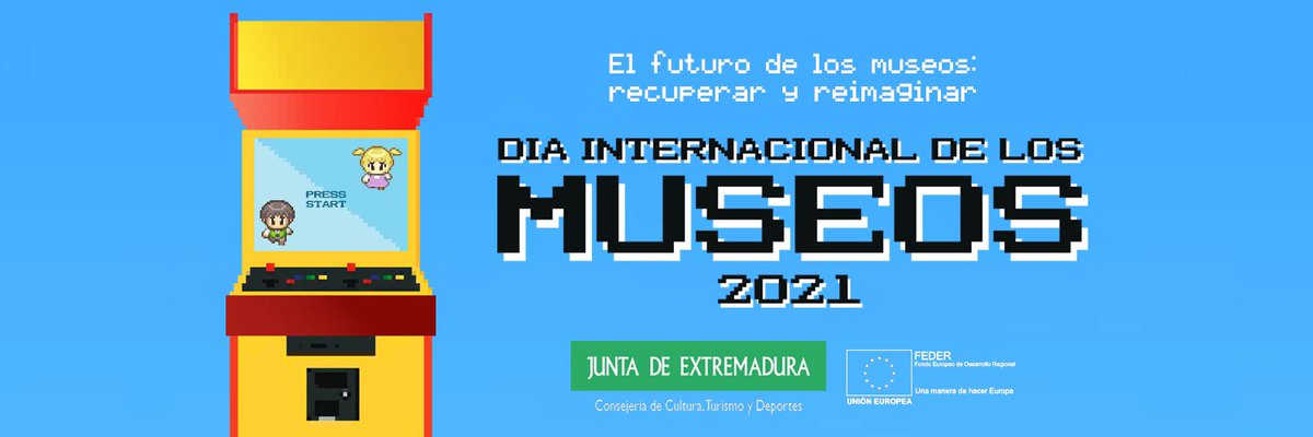 ¡Hoy estamos de celebración! 🎉
Día Internacional de los Museos 🏛️

Para celebrarlo y animaros a visitarnos lanzamos la campaña “Los museos de Extremadura dan mucho juego” #DIM2021 #YoVisitoMuseos