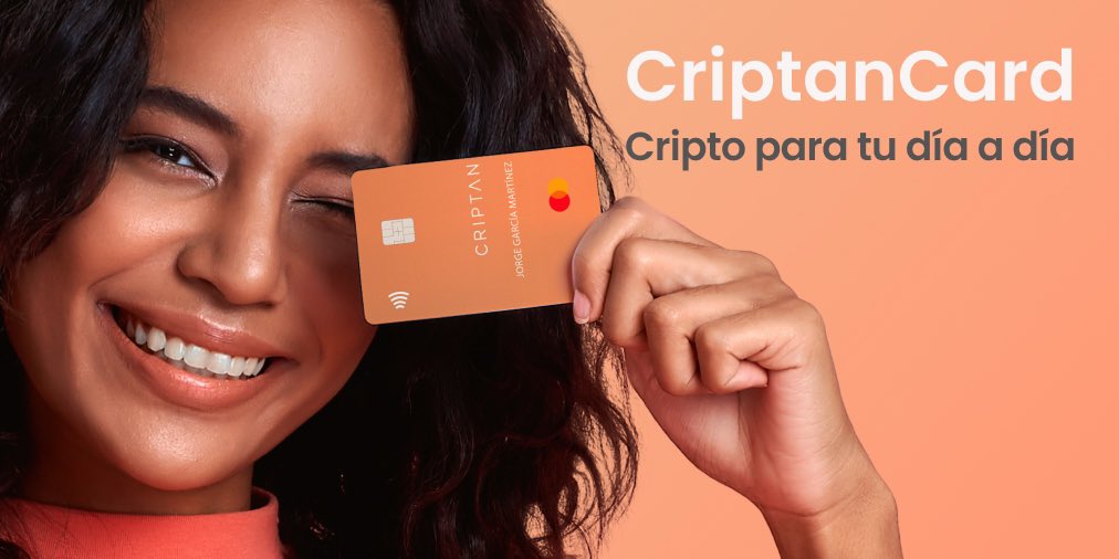 criptanapp's tweet photo. 💳  #CriptanCard ya está aquí. 💪  Hazte con la nueva #CriptanCard, la tarjeta @MastercardES con la que podrás pagar con tus #criptomonedas en todo el mundo. 

📱 Descarga disponible en iOS &amp; Android. 👉 https://t.co/aDitK14ADs

#Criptomonedas #Bitcoin #cripto #Mastercard https://t.co/ZwkvXvhRSU