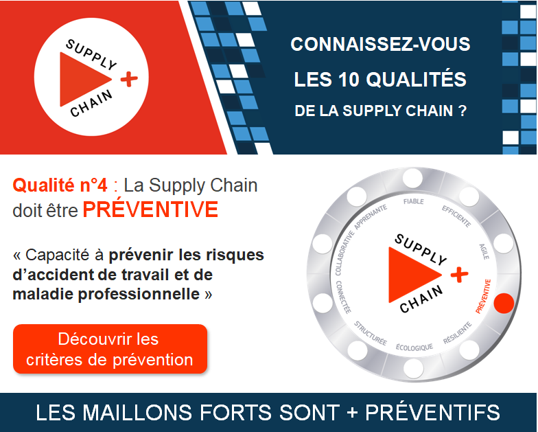 La #SupplyChain doit être non seulement Fiable, Efficiente, #Agile mais aussi #PRÉVENTIVE.
Or ce critère est souvent oublié alors qu’il a un rôle protecteur !
Mais de quoi parle-t-on ?
Découvrez ici les 10 critères de prévention des risques : label-supplychain-plus.com/criteres#preve…