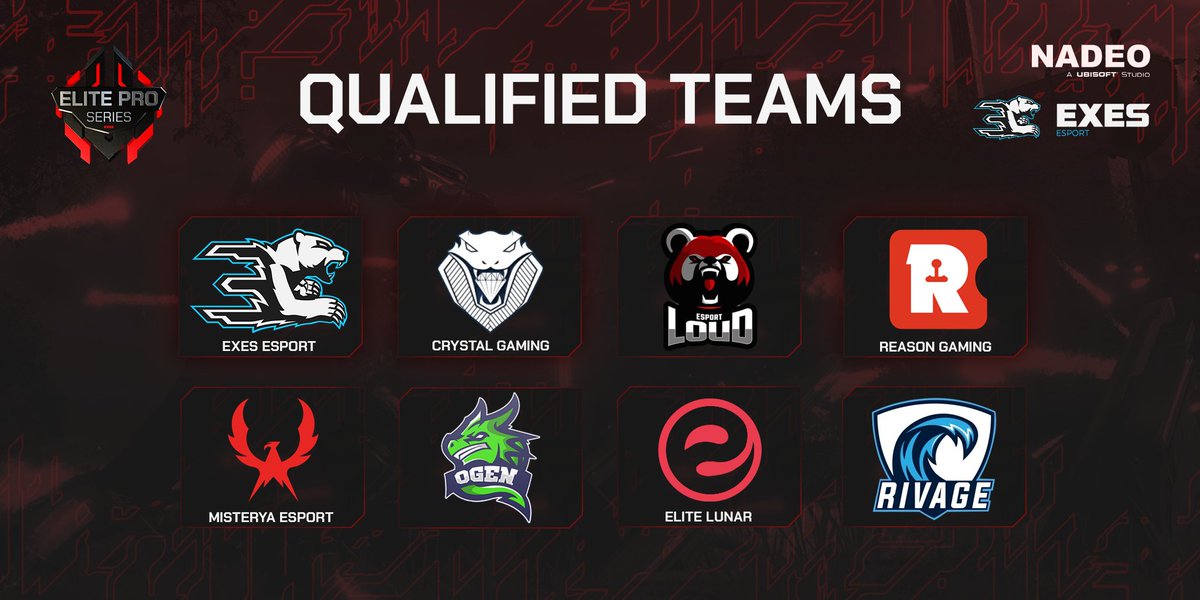 🔥 Elite Pro Series are about to start 🔥

Here are our 8 contenders for this season :

-> <a href="/eXeSeSport/">eXeS eSport</a> 🇫🇷
-> <a href="/crystalgaming8/">CrystaL Gaming</a> 🇫🇷
-> <a href="/EsportLoud/">Loud</a> 🇫🇷
-> <a href="/ReasonGaming/">Reason Gaming</a> 🇪🇺
-> <a href="/MisteryaEsport/">MISTERYA</a> 🇫🇷
-> @oGenEsport 🇫🇷
-> <a href="/EliteLunar/">EliteLunar</a> 🇫🇷
-> @Rivageesport 🇫🇷

Be ready for the first matches 👊