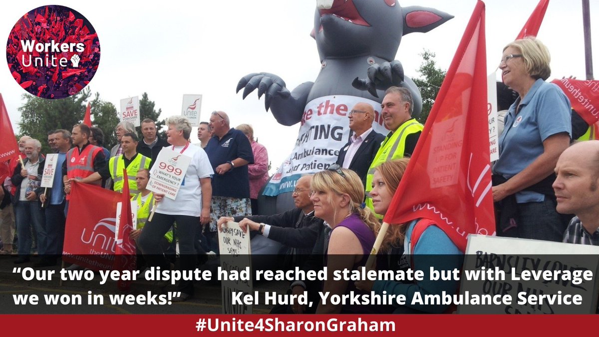 Sharon has a proven track record sharongraham.org/sharons-wins/
🛑Put together BABetrayal
🛑Sharon launched a Leverage campaign & together with rank & file activists, defeated BESNA. 
🛑Yorkshire Ambulance, Sharon led a campaign, defeating proposals & reinstated collective bargaining.