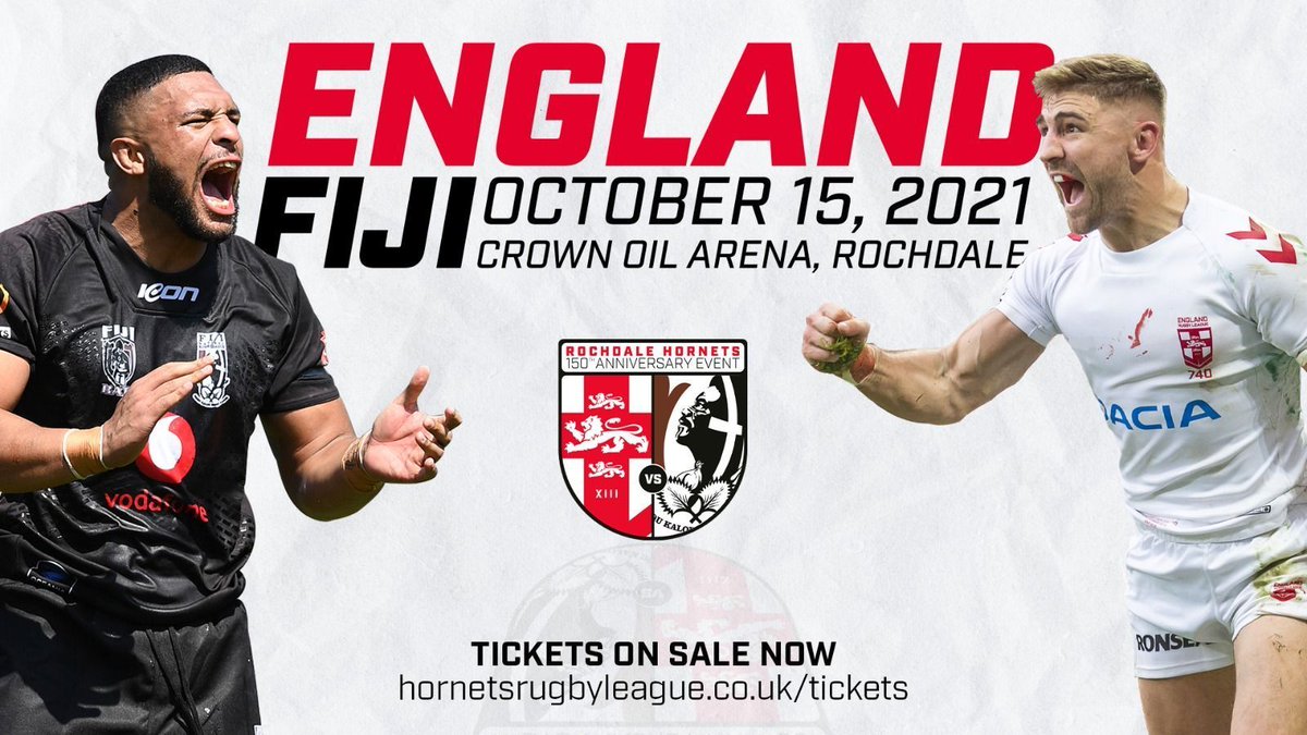 Rochdale Hornets (@rochdalehornets) on Twitter photo ๐๏ธ The club is delighted to announce that hospitality packages and sponsorship opportunities are now on sale for England v Fiji at the Crown Oil Arena on Friday, October 15!
๐๏ธ View the full brochure ๐buff.ly/3eSoid9
๐ป Contact info@hornetsrugbyleague.com for more ๐๏ธ The club is delighted to announce that hospitality packages and sponsorship opportunities are now on sale for England v Fiji at the Crown Oil Arena on Friday, October 15!
๐๏ธ View the full brochure ๐buff.ly/3eSoid9
๐ป Contact info@hornetsrugbyleague.com for more