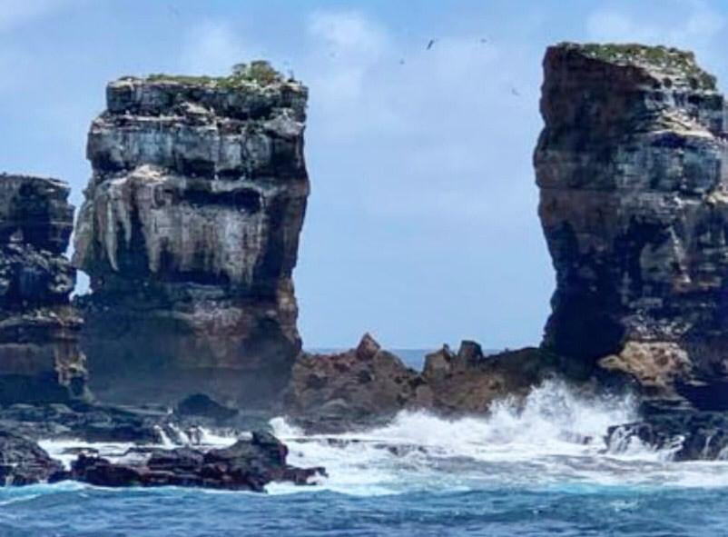 IFLScience's tweet image. RIP Darwin's Arch.

On May 17 2021, the iconic Darwin's Arch in the Galapagos Islands collapsed due to natural erosion,  the Ecuadoran Ministry of Environment has announced.

📸: Héctor Barrera/Ecuadorian Ministry of Environment