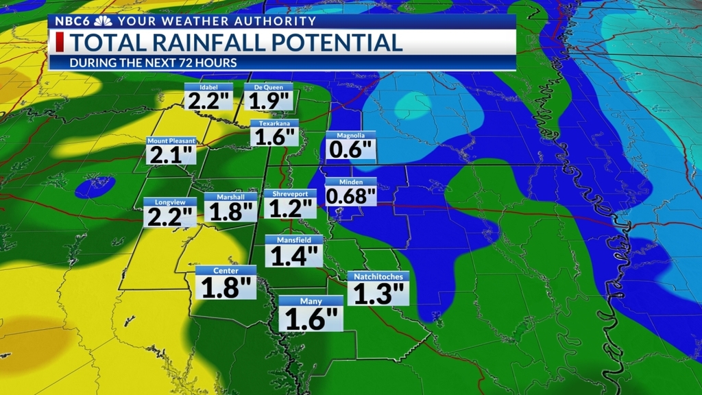 NBC 6 Weather on Twitter "WEATHER AUTHORITY ALERT.....SHV continues