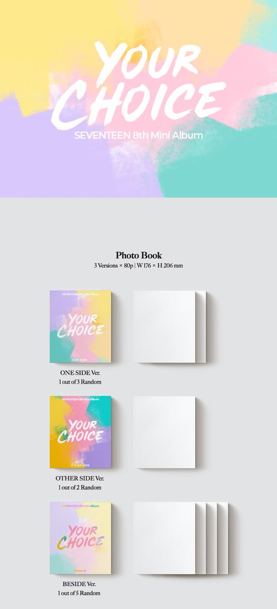 buystelle's tweet photo. SEVENTEEN (세븐틴) 8th Mini Album 'Your Choice' Album Inclusions

Note: This is FANMADE by me (tagged @haoistudio) ! please do not repost and tag as official :D I just got tired of waiting for pledis' actual album details 

#SEVENTEEN #세븐틴
#Power_of_Love @pledis_17 https://t.co/4jxzqaVzNl