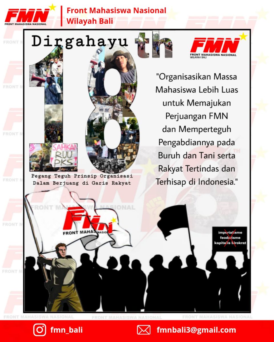 FmnNasional's tweet photo. #FrontMahasiswaNasional
#Sweet18th https://t.co/enNh5ZQE0K