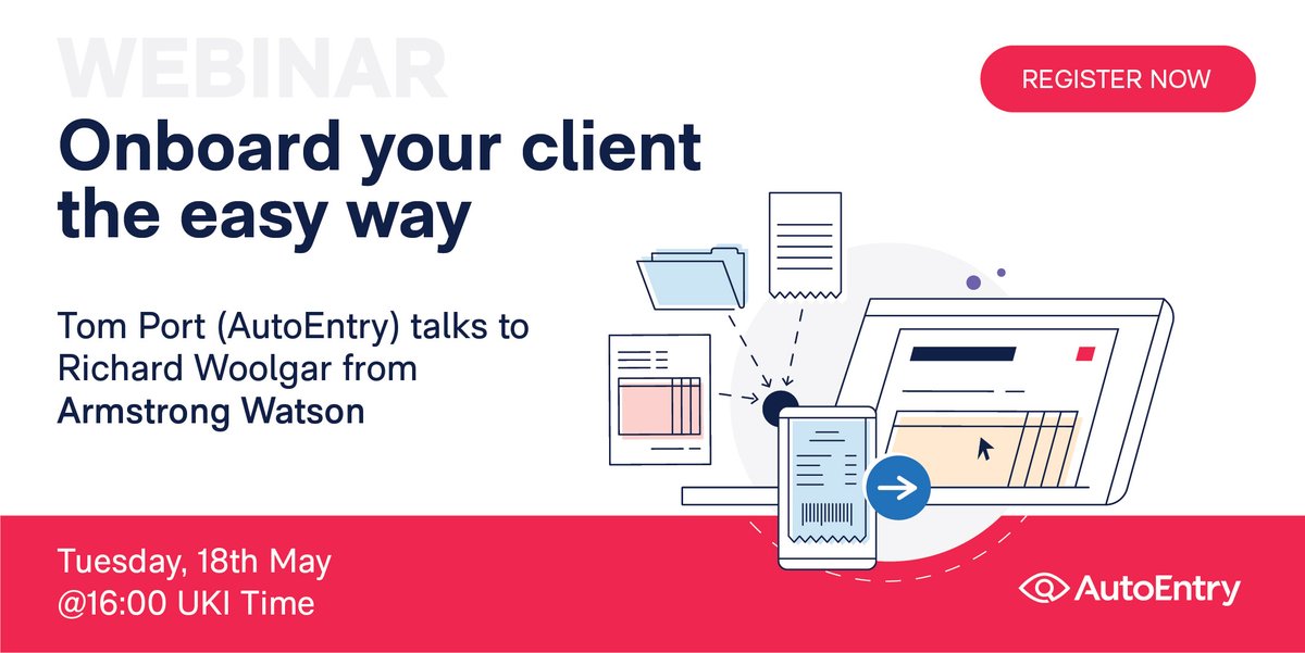 AutoEntry (@autoentry) on Twitter photo WEBINAR: <a href="/ArmstrongWatson/">Armstrong Watson</a> have mastered their onboarding process using Xero and AutoEntry. Tom Port chats to Richard Woolgar. Should be interesting! ow.ly/Bhfe50EORxy - #accounting WEBINAR: <a href="/ArmstrongWatson/">Armstrong Watson</a> have mastered their onboarding process using Xero and AutoEntry. Tom Port chats to Richard Woolgar. Should be interesting! ow.ly/Bhfe50EORxy - #accounting