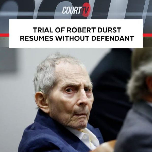CourtTVUK's tweet photo. THE JINX MURDER TRIAL: After more than a year, jurors are returning to hear the case of #RobertDurst.

Do you think Durst’s physical ailments are enough to postpone his murder trial?

WATCH #CourtTVUK #Sky179 / #Freesat177 / #Freeview89 https://t.co/G8iOOwH3Pw https://t.co/9GOG6lj559